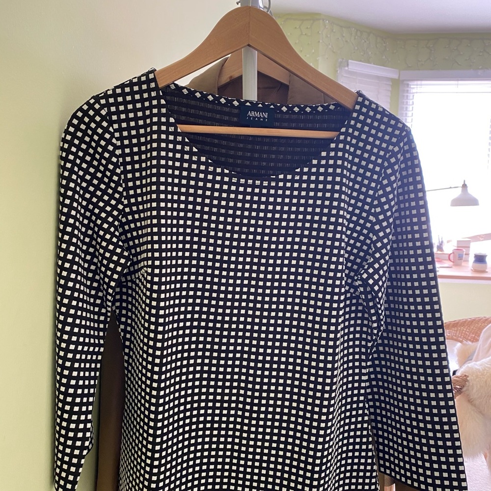 Armani Jeans Checkered Blouse